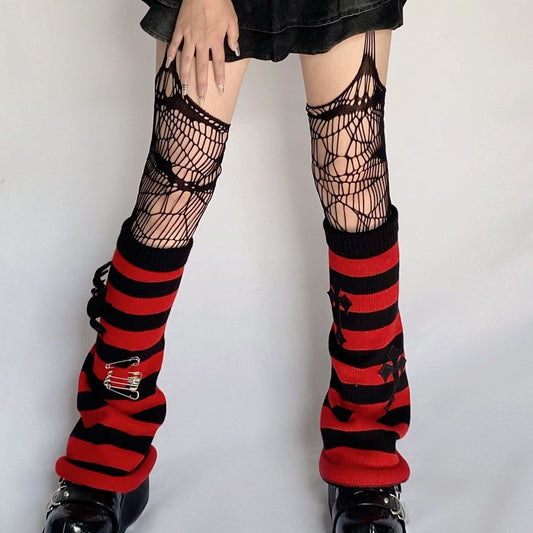 Punk JK Academy Stacked Striped Socks