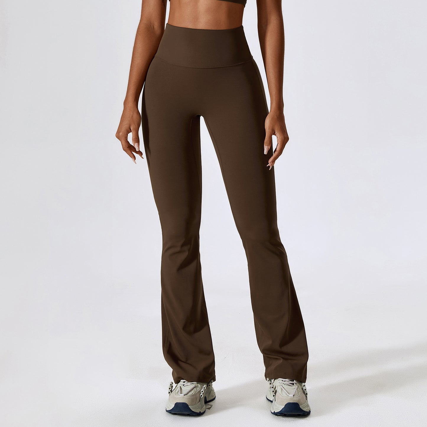 Wide Leg Tight Nude Feel Hip Lifting Yoga Bell-bottom Pants