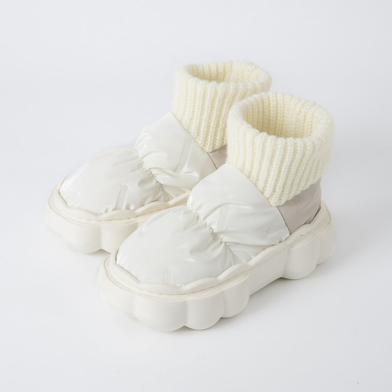 Men's Color Blocking High Top Cotton Shoes