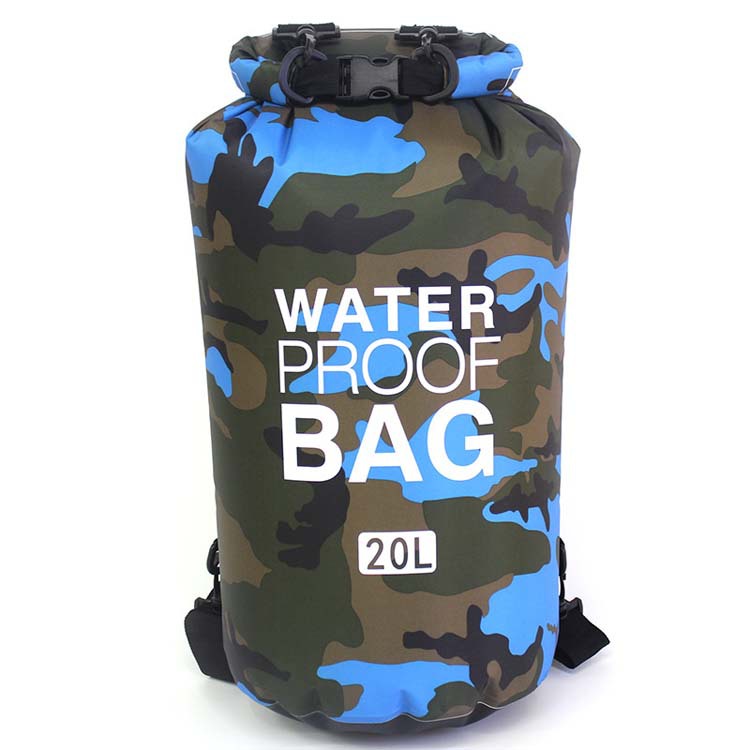 Camouflage Polyester Fortykket PVC Enkelt Skuldertaske Bærbar Udendørs Letvægts Vandtæt Taske