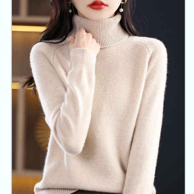 Løs, tyk langærmet sweater til kvinder i store størrelser