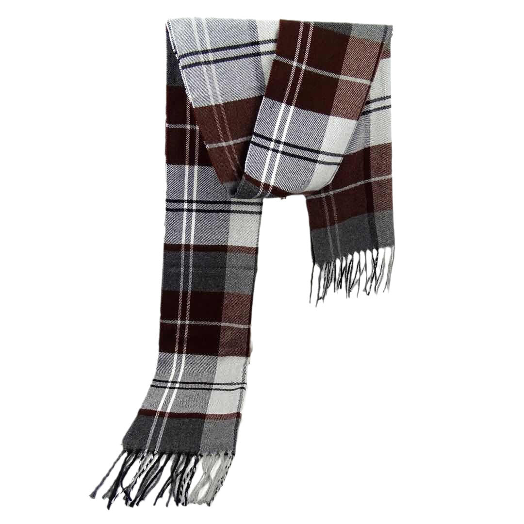 Men's Versatile Reversible Checkered Shawl Scarf