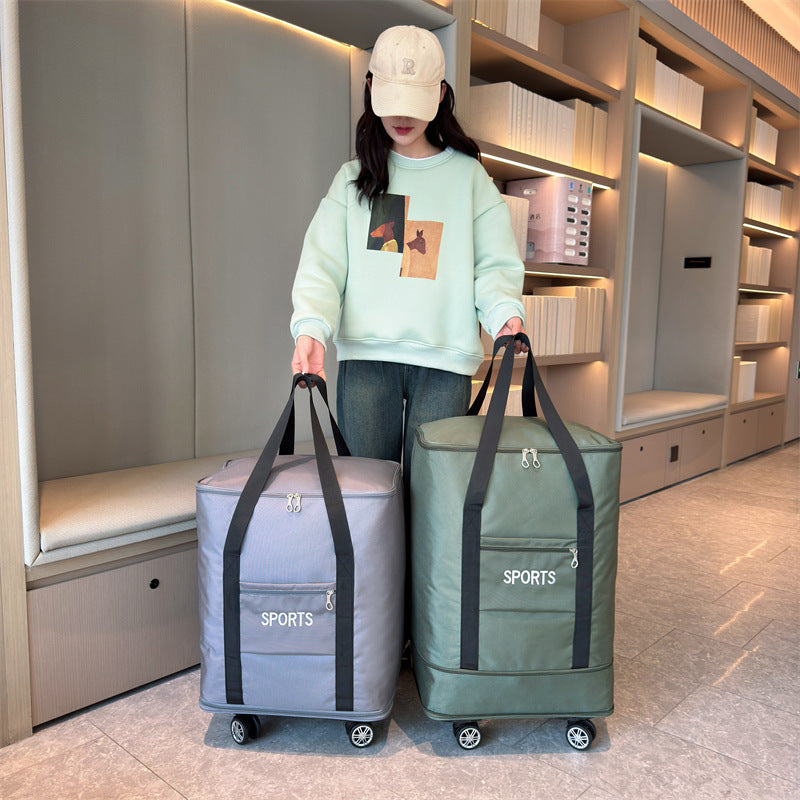 Removable Universal Wheel Large Capacity Expansion Storage Bag