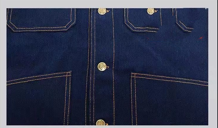 Denim Overalls Suit Wear Resistant Thickening
