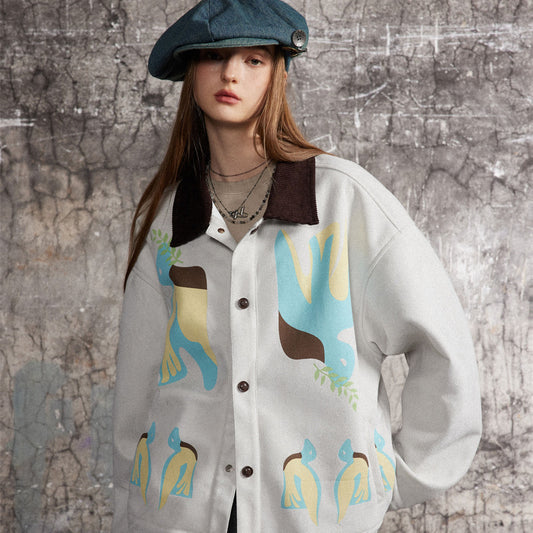 Stitching Contrast Color Jacket Men