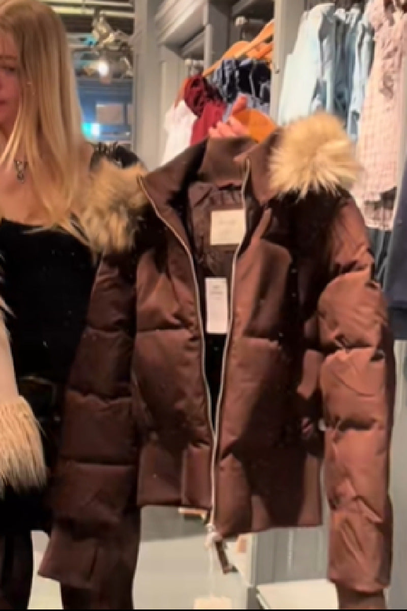Casual Style Thermal Cotton-padded Coat