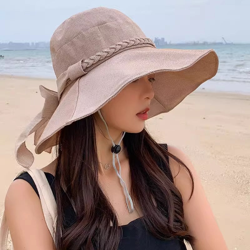 Sun-proof Sun-proof Bow All-match Fashion Sun Hat