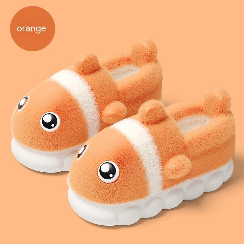 Men's Fashion Non-slip Home Warm Velvet Cotton Slippers
