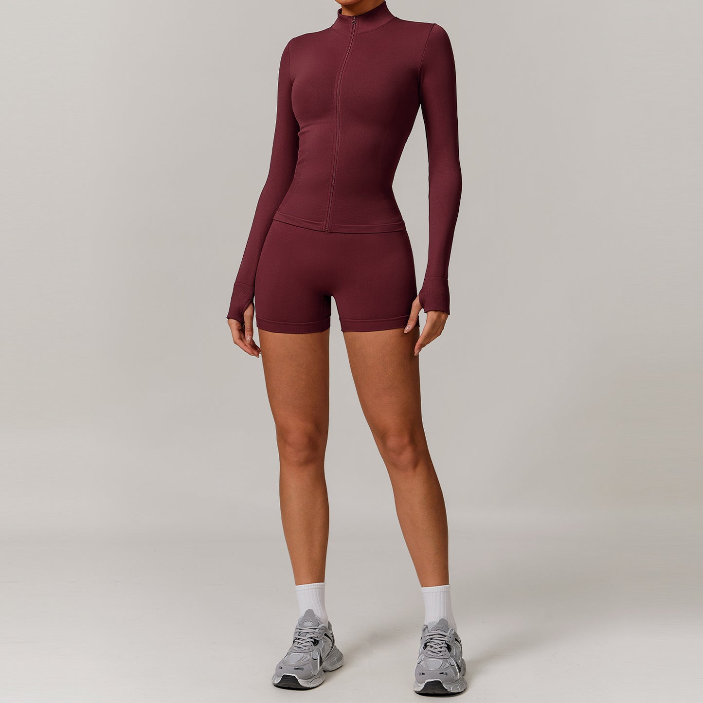 European And American Seamless Beauty Back Yoga Clothes Suit Running Quick-drying