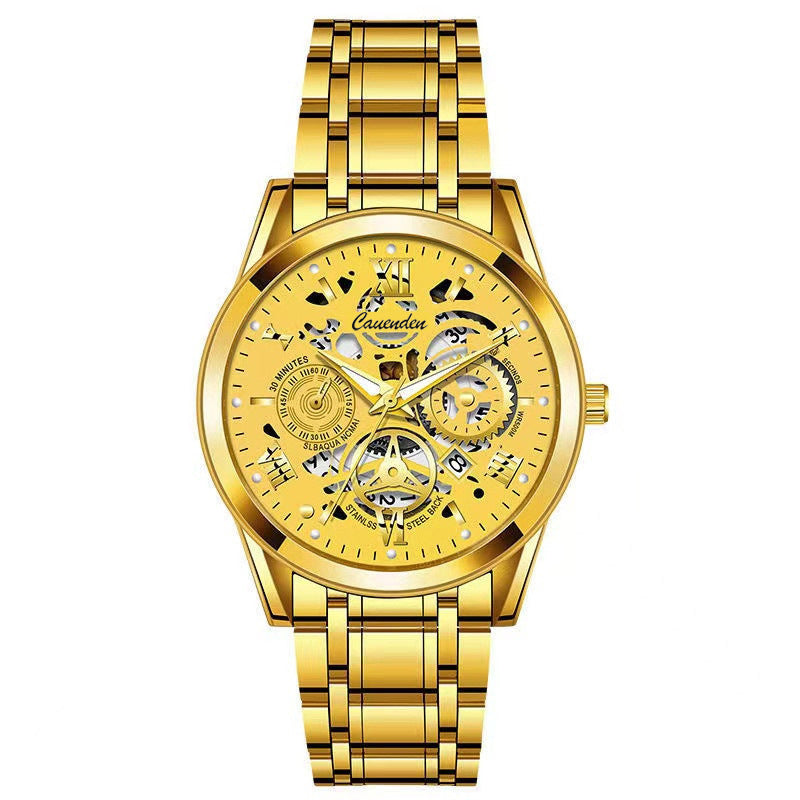 Waterproof Luminous Hollow Out Mens Watch