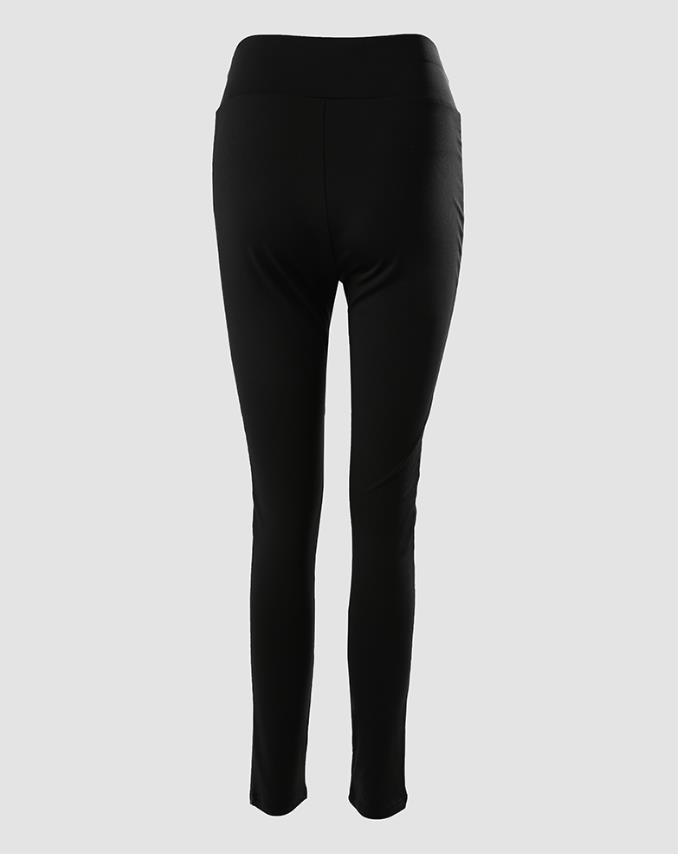 PANTBlack Solid Women's Cutout Leggings