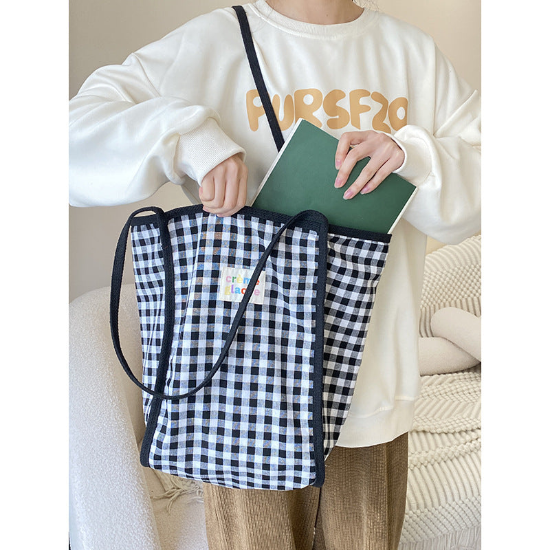 Fashion Special Multicolor Plaid Shoulder Bag