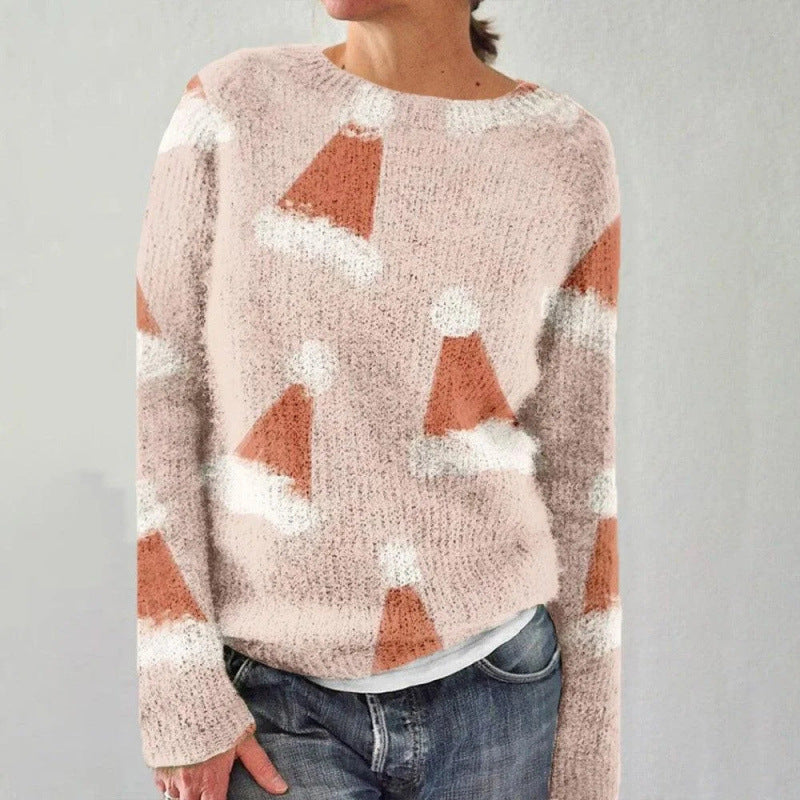 Round Neck Soft Sweater Casual Coat Sweater