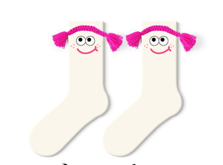 Ugly And Cute Fun Socks Mid Tube Stockings Cute