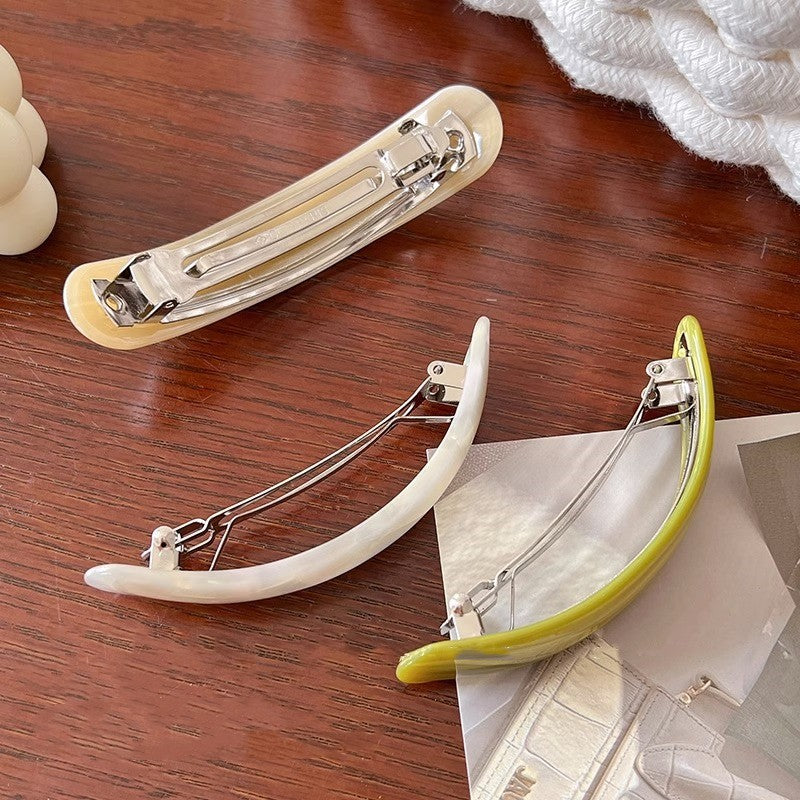 Elegant Acetate Hairpin Women's Summer Back Head Bandeau Clip