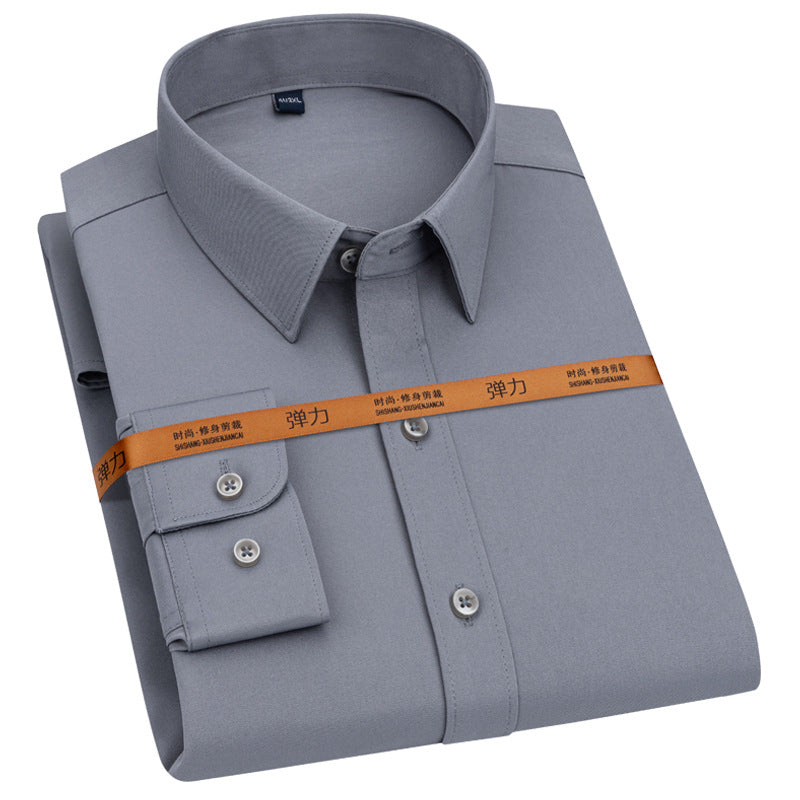 Men's Long-sleeved Shirt Autumn Stretch Business