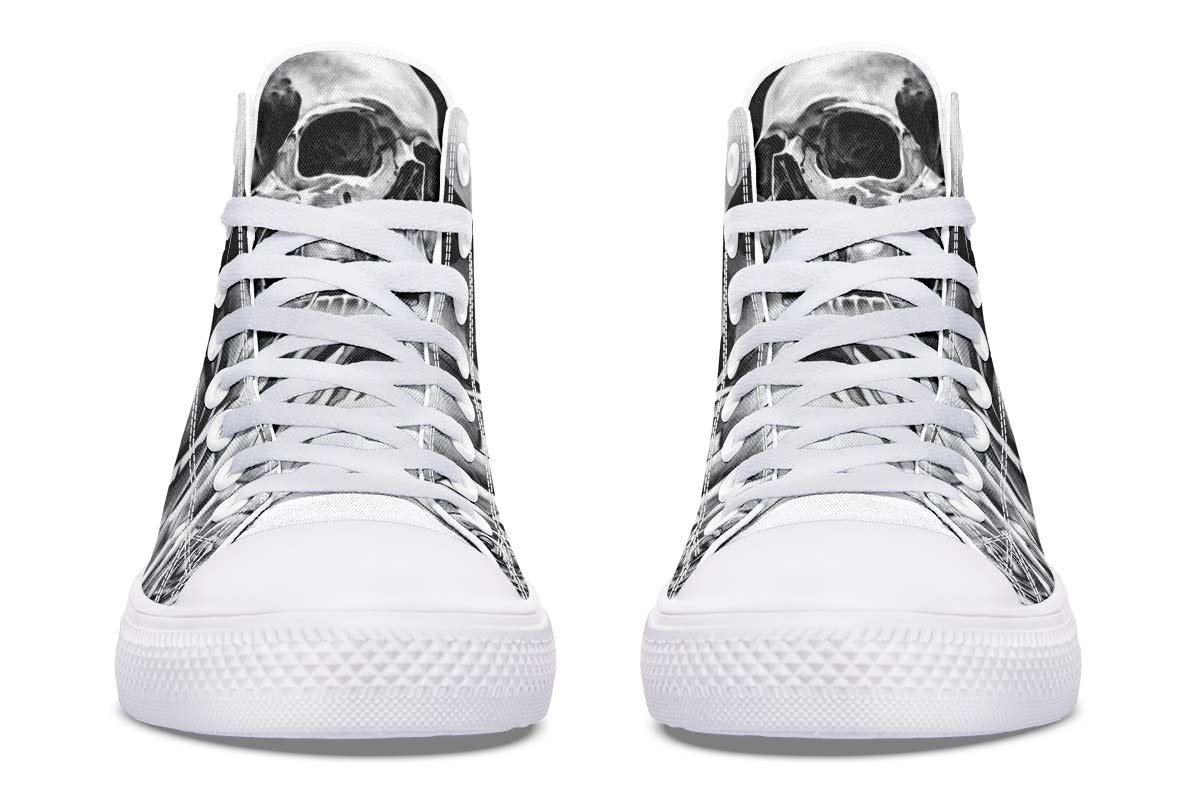 Printed Couple High-top Canvas Shoes