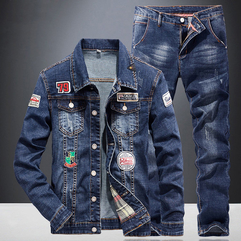 Herrers Nye Mode All Match Denim Habit