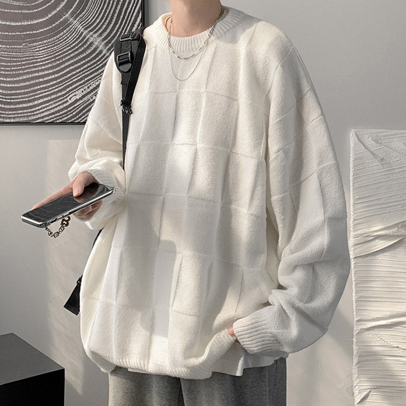 Men's Thick Round Neck Sweater Teenagers