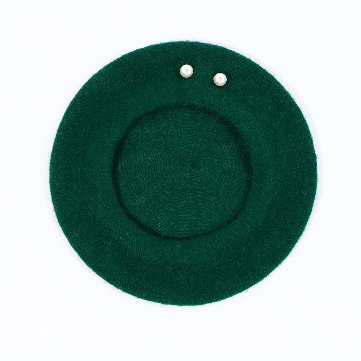 Ulden Baret Med Store Perler, Til Kvinder, Efterår/Vintermode