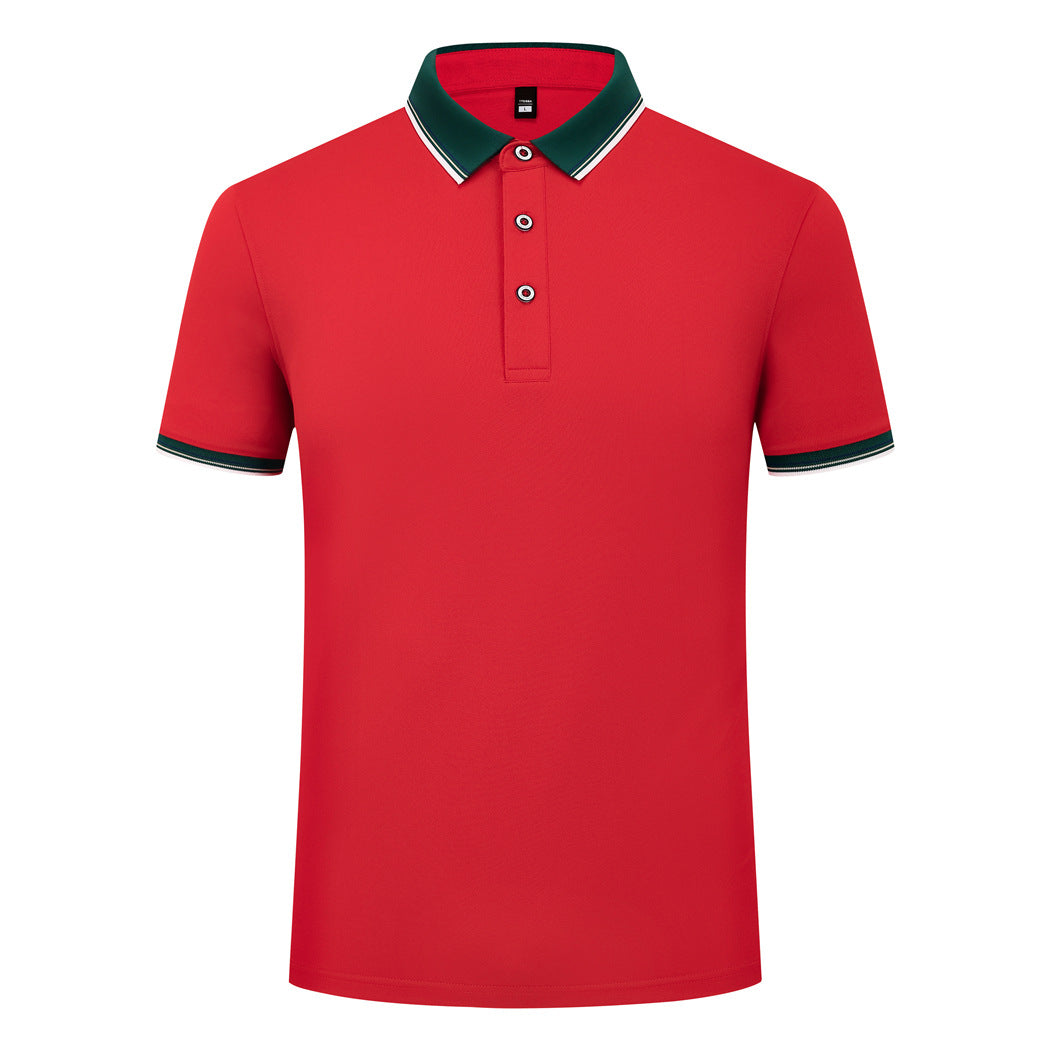 Elastic Fiber Di Skin Cotton Polo Shirt Color Matching