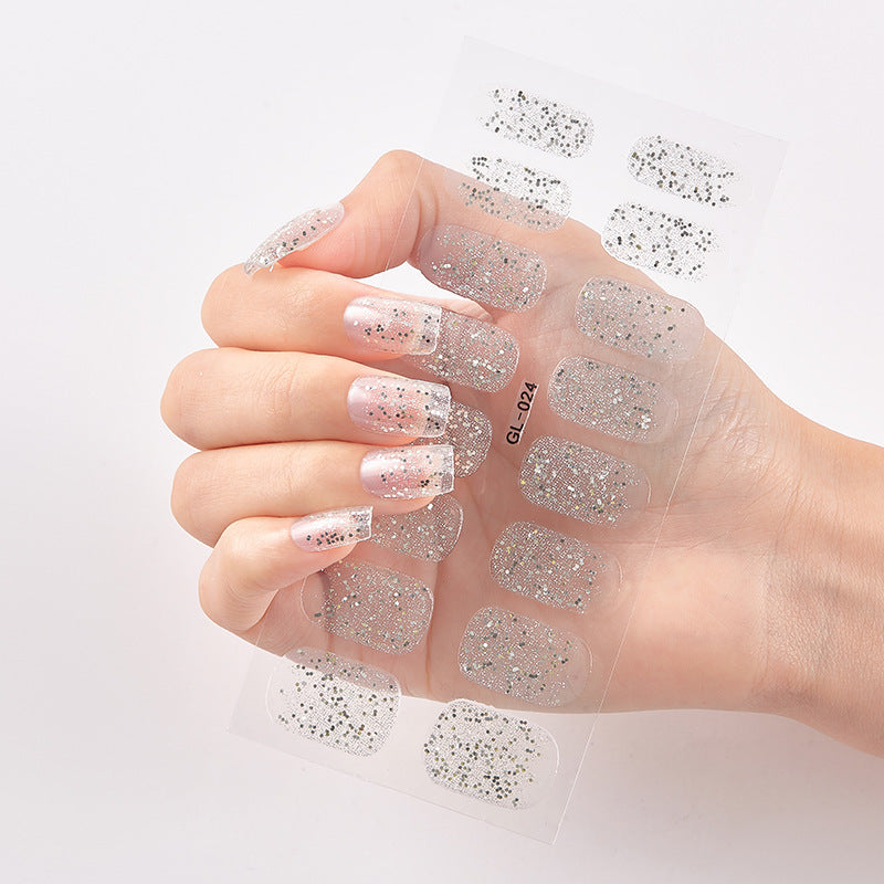 Gilding Cat's Eye Letter Color Nail Sticker
