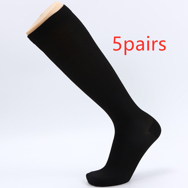 Women's Simple Solid Color Pressure Tube Protection Calf Socks
