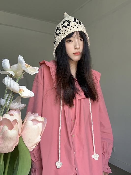 Women Casual Pendant Cute Woolen Knitted Hat