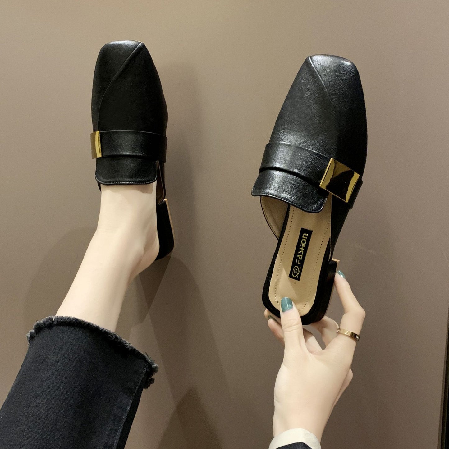 Semi-supporting Women's Shoes New Slippers Women's Outer