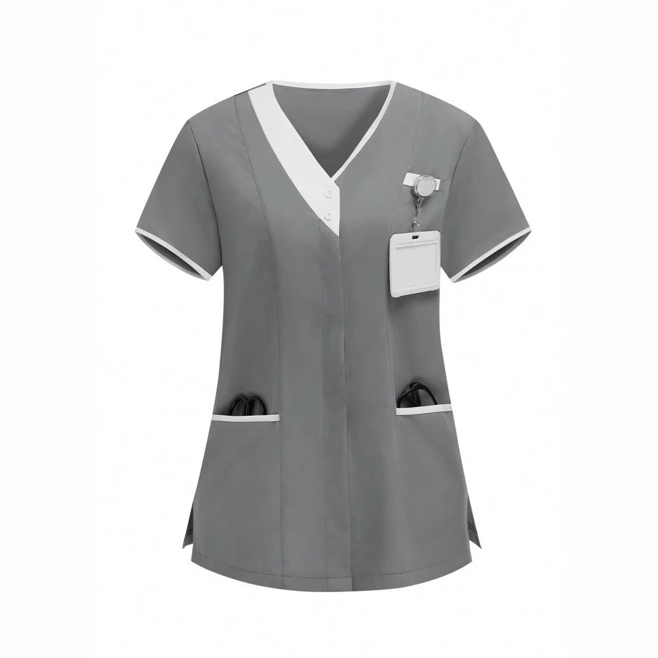 New Womens Clothing Short Sleeve Sets Medical Scrubs And Workwear
