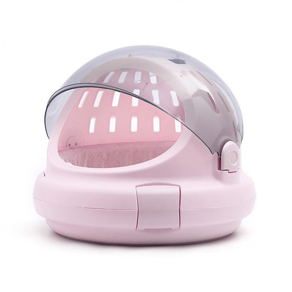 Cat Carrier Space Capsule With Panoramic View And Inner Cushion.