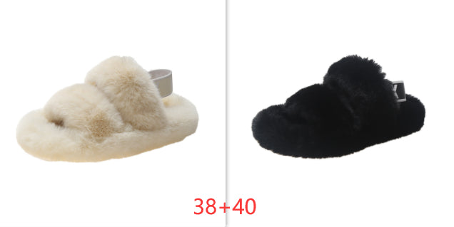 Zenda Vilde Hjemmesko i Pels til Kvinder