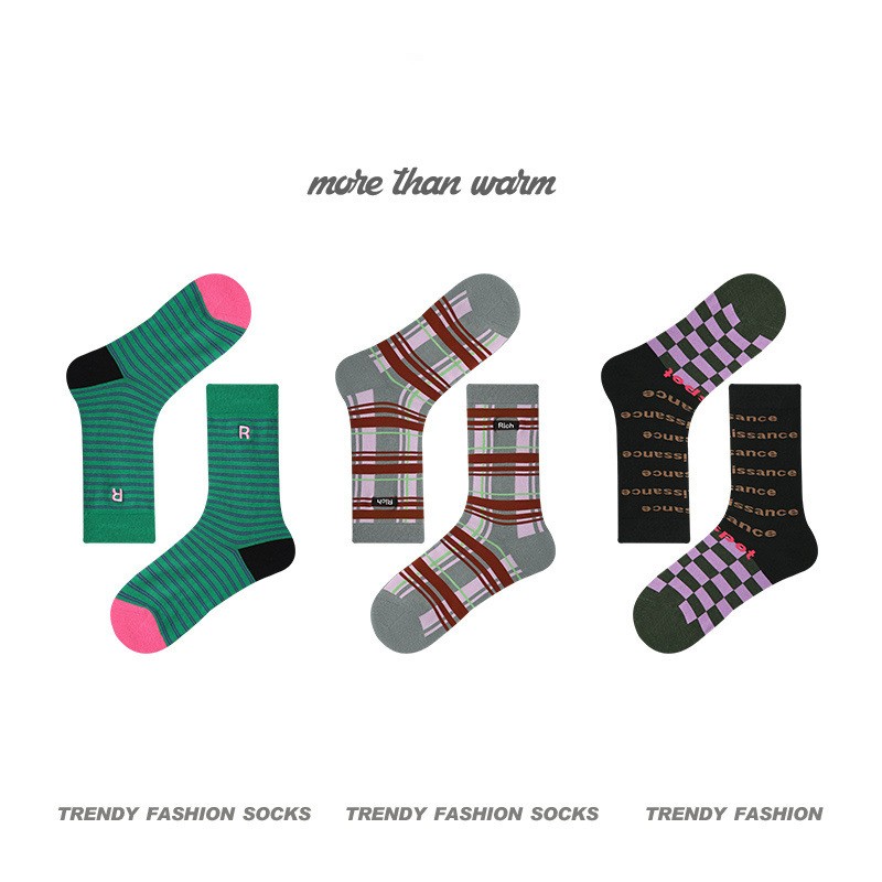 Women's Vintage Combed Cotton Warm Mid-calf Length Socks