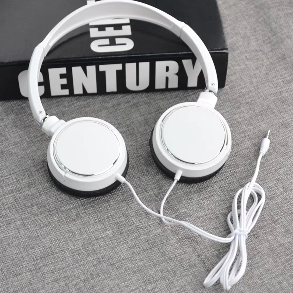 Universal 3.5Mm Wired Computer Headphone Foldable Portable Music Gaming Headset Noise Canceling Sports Earphone Stereo Headset