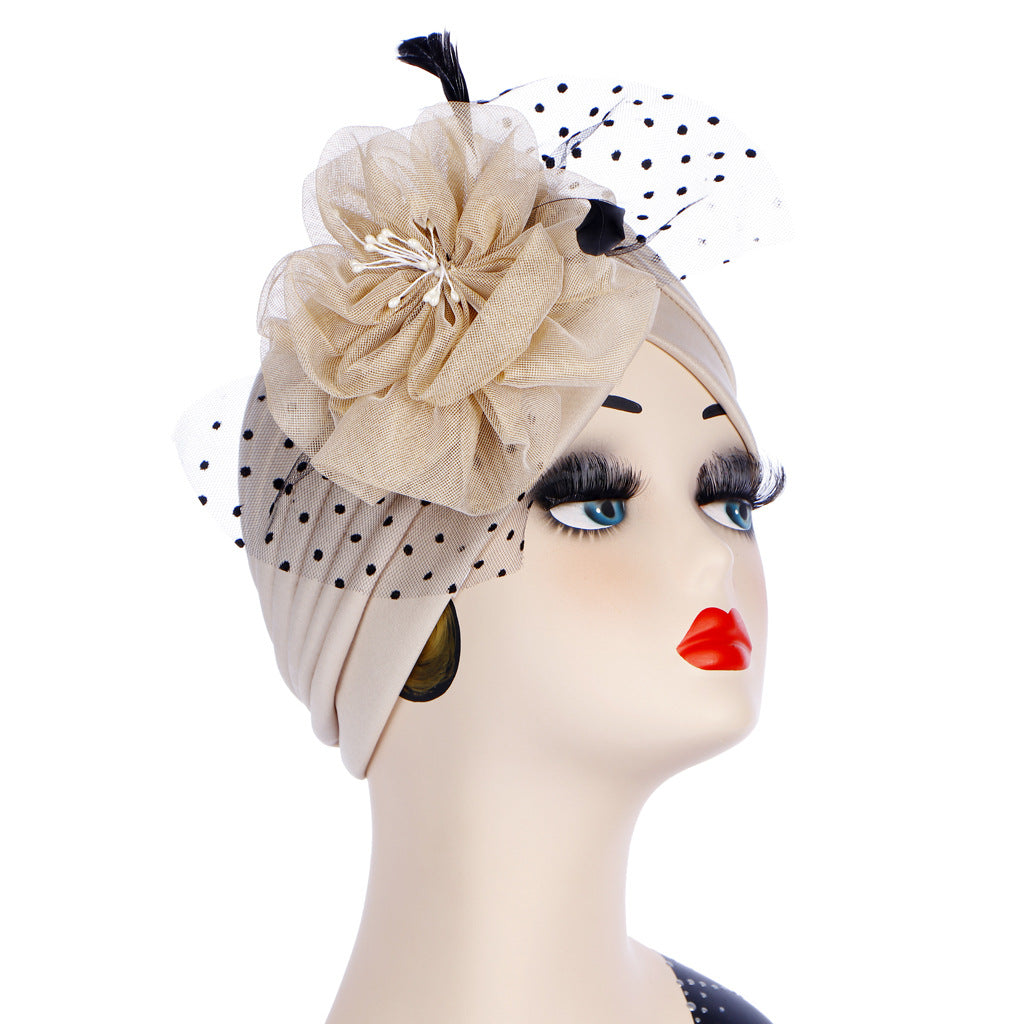 Spring And Autumn New Indian Hat Flower Headscarf