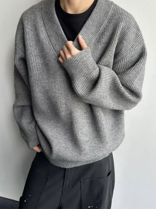 Layered Look With A Relaxed Knit Cardigan Over A Base Top