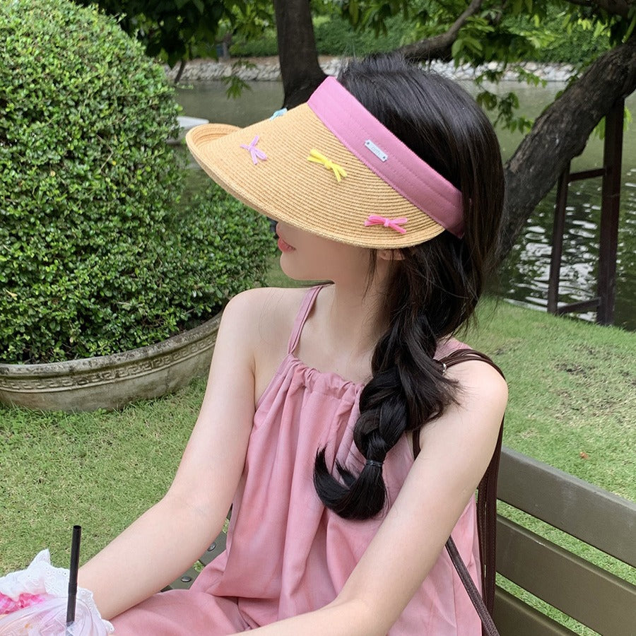 Original Design Color Bow Sun Hat
