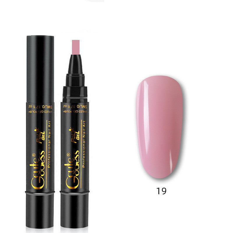 Nail Glue Pen 3 In 1   One-step Glue Phototherapy Plastic Nail Magnet Pen French Water Ripple Cat Eye Strong Magnet Pen DIY Manicure Tool Pen