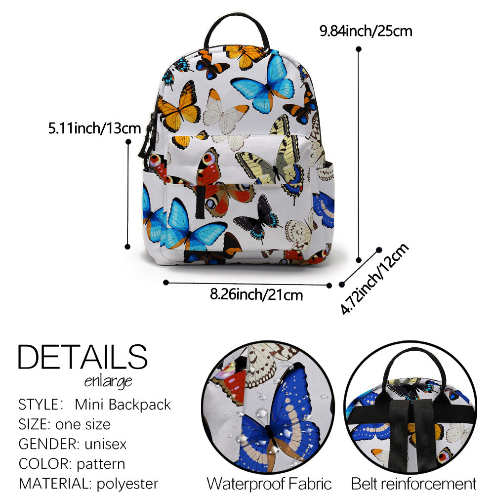 Butterfly Women's Backpack High Definition Waterproof