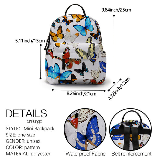 Butterfly Women's Backpack High Definition Waterproof