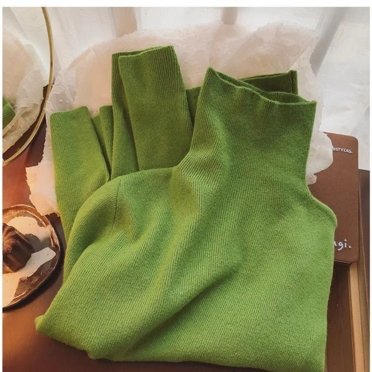 New Fallwinter High-neck Base Sweater With A Cozy Layered Look