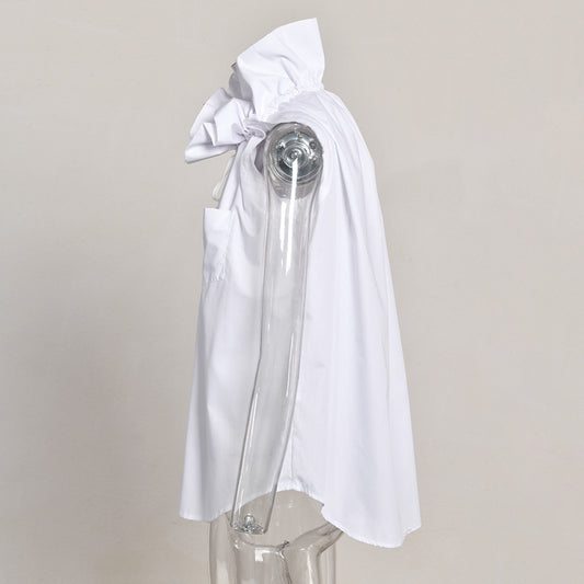 Stand Collar Loose Shirt Women's Summer New Sleeveless Shirt