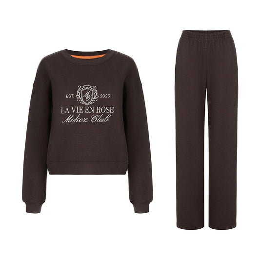 Casual Trousers Women's Sweater Suit