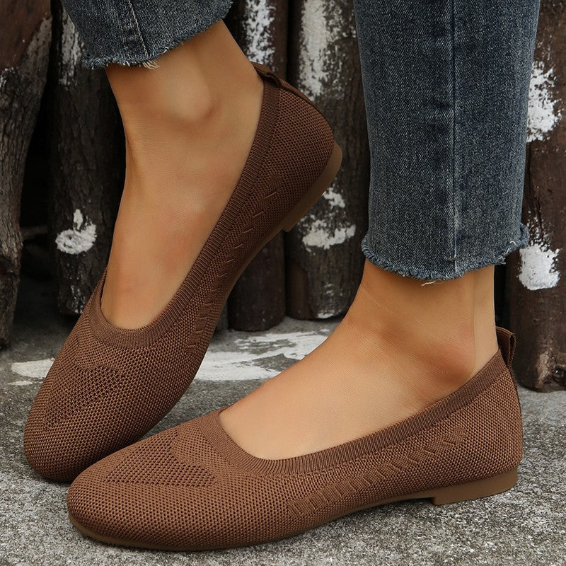 Low-cut Women's Comfortable Round Toe Flat Shoes