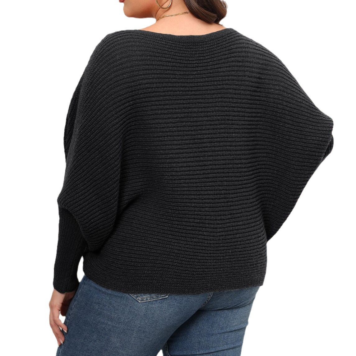 Batwing Sleeve Off-shoulder Loose Women's Sweater