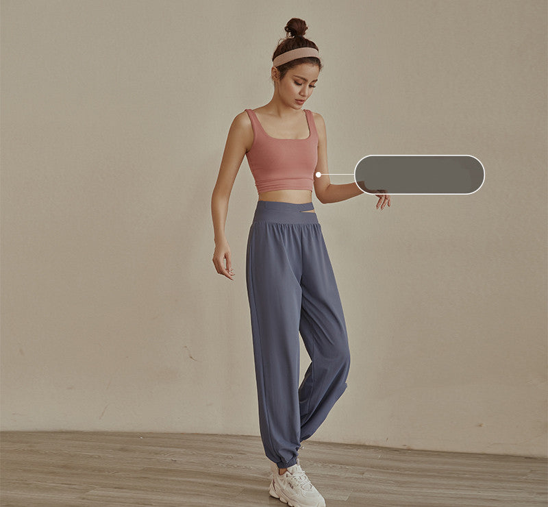 Thin Casual Loose High-waist Trousers Breathable And Quick-drying