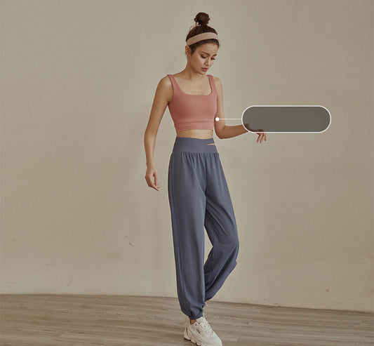 Thin Casual Loose High-waist Trousers Breathable And Quick-drying