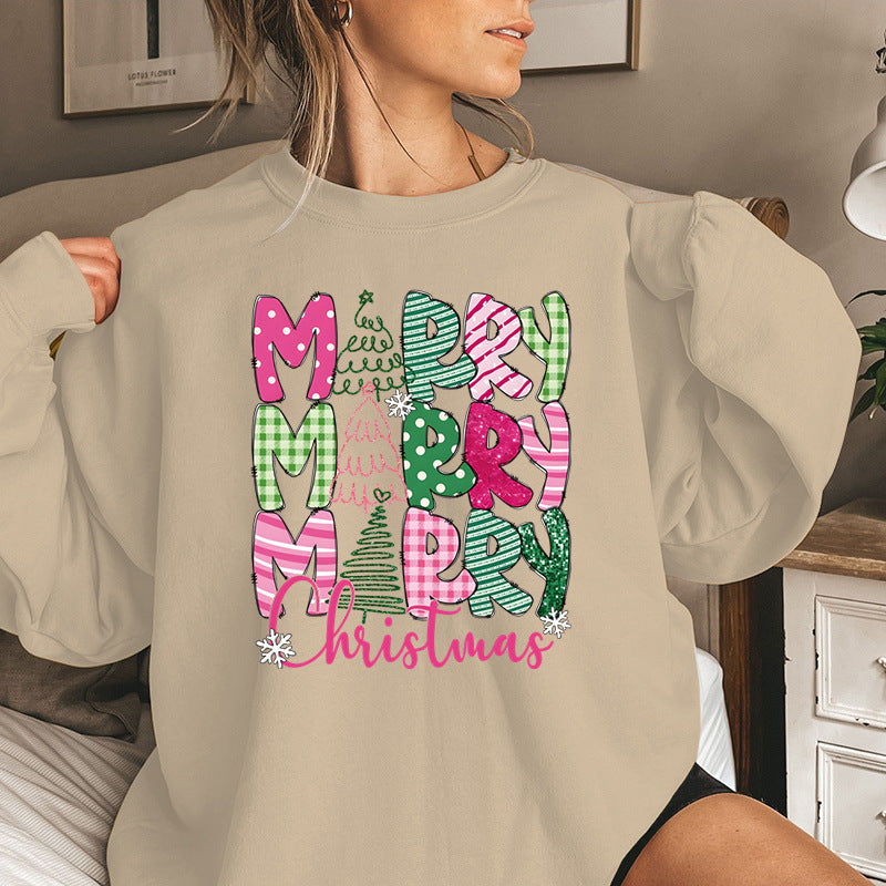 Glædelig jul e-tegneserie sweatshirt festlige søde gaver