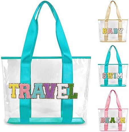 Transparent PVC Letters Wash Bag Good-looking Large Capacity