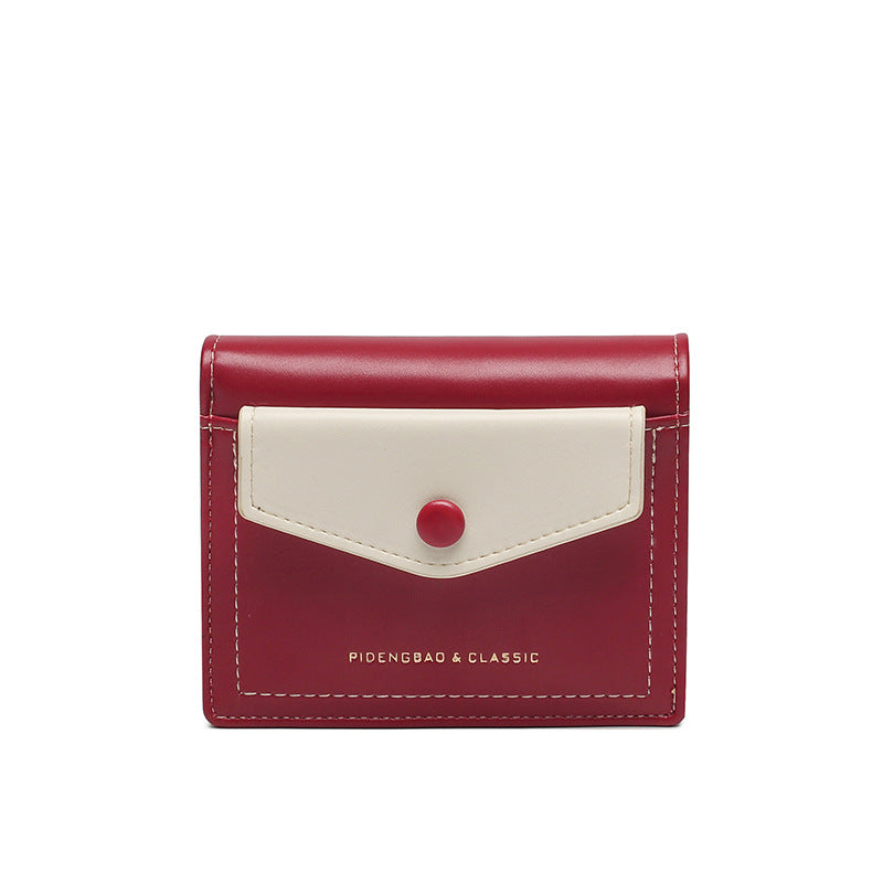 Urban Minimalist Women's Short Leather Wallet